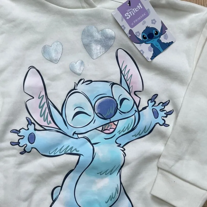 Abrigo con Stitch color blanco 