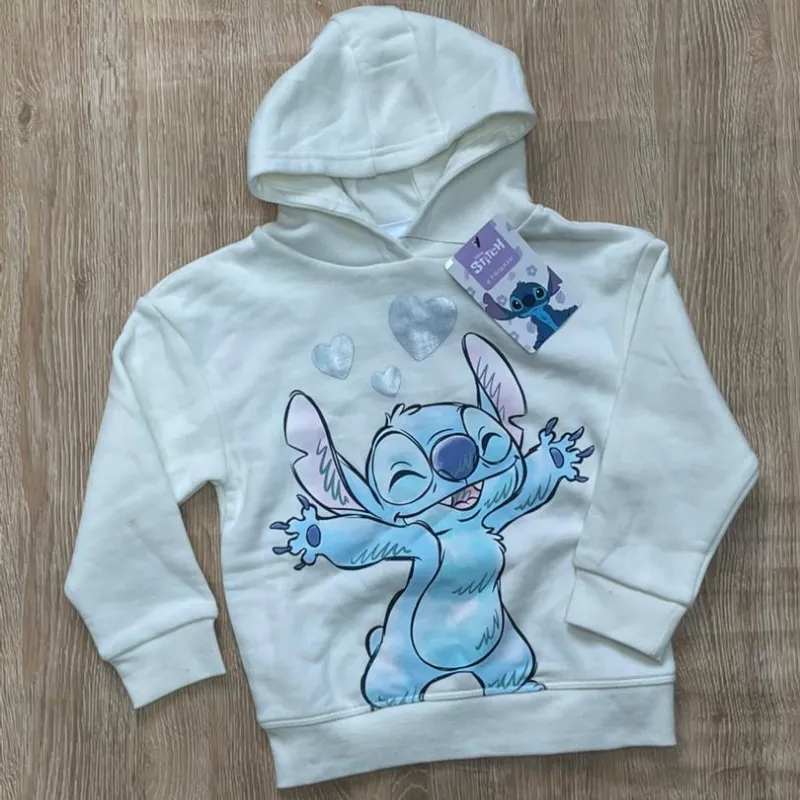 Abrigo con Stitch color blanco 
