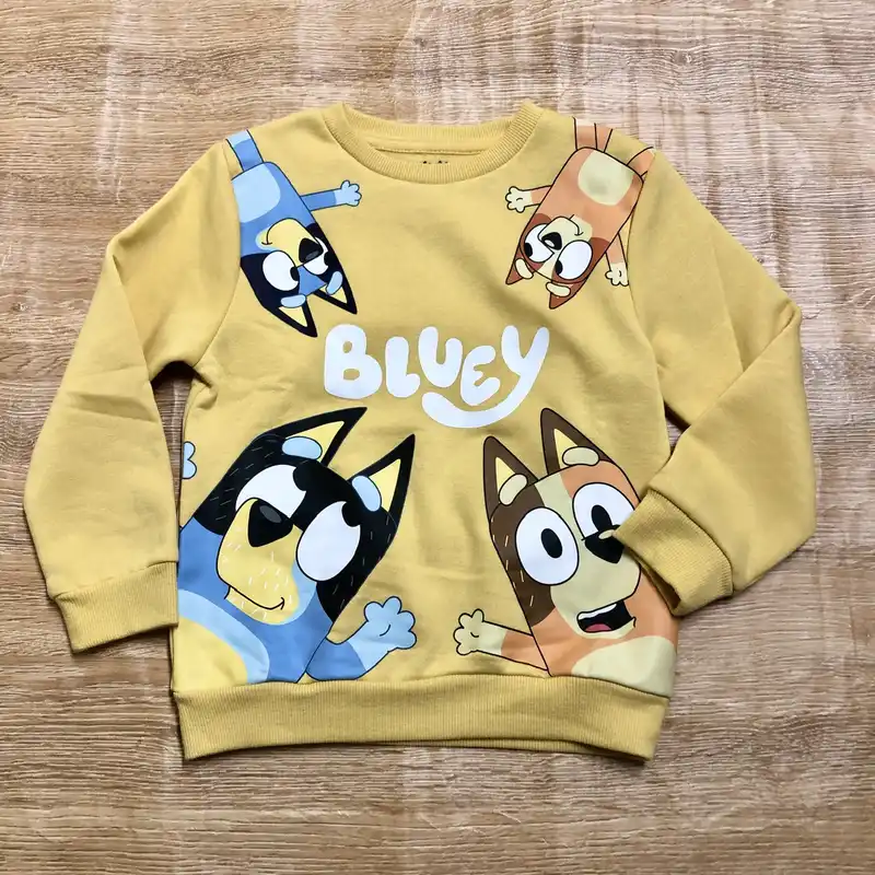 Abrigo de Bluey color amarillo 