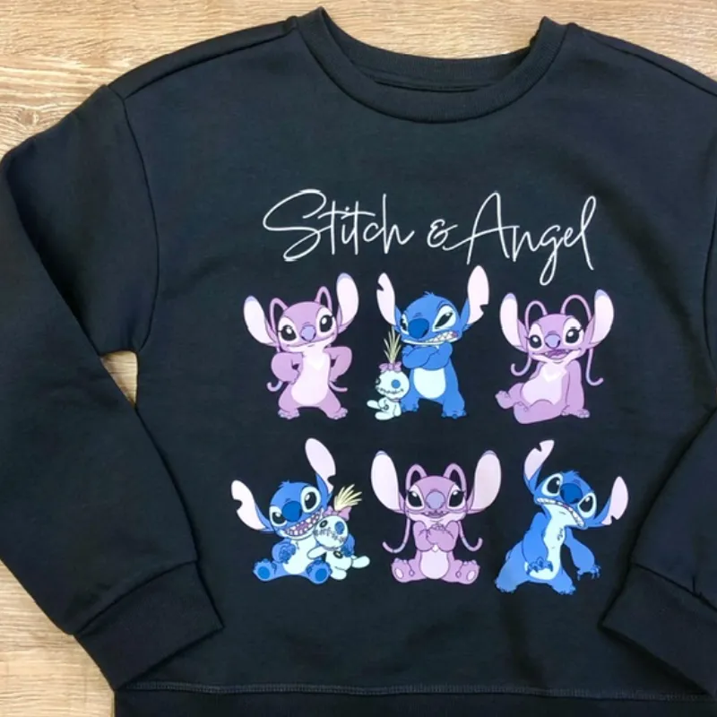 Abrigo de Stitch color negro 