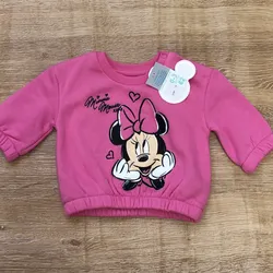 Abrigo rosado con Minnie Mouse