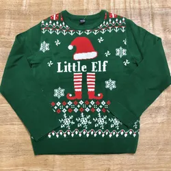 Abrigo tejido color verde “Little Elf”