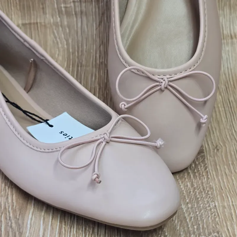 Balerinas con Lazo color Rosadas