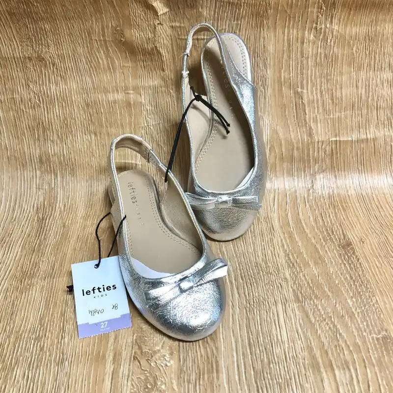 Ballerinas color plateado 