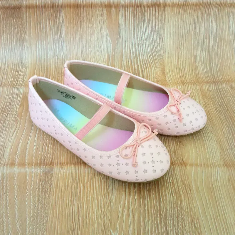 Ballerinas con estrellas color rosado