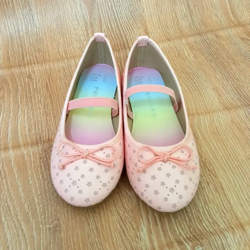 Ballerinas con estrellas color rosado