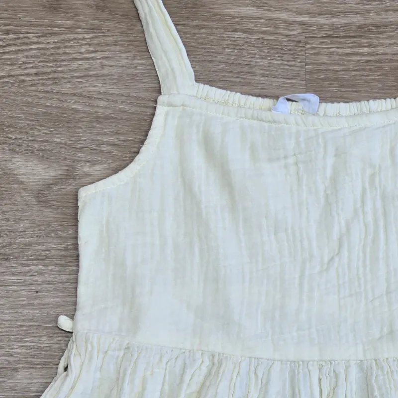 Blusa Amarilla estilo Hilo con lazos al costado
