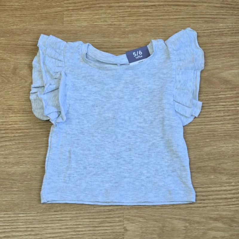 Blusa canalé gris