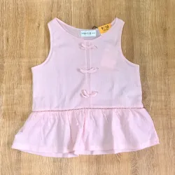 Blusa con lazos color rosado 