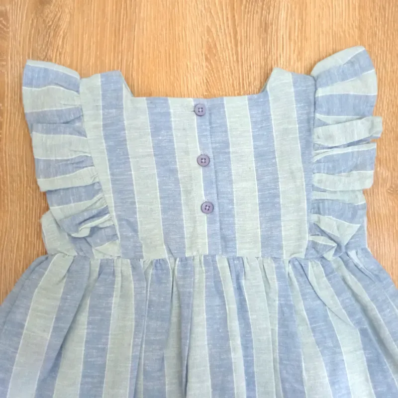 Blusa con rayas color azul