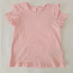 Blusa con vuelos color rosado
