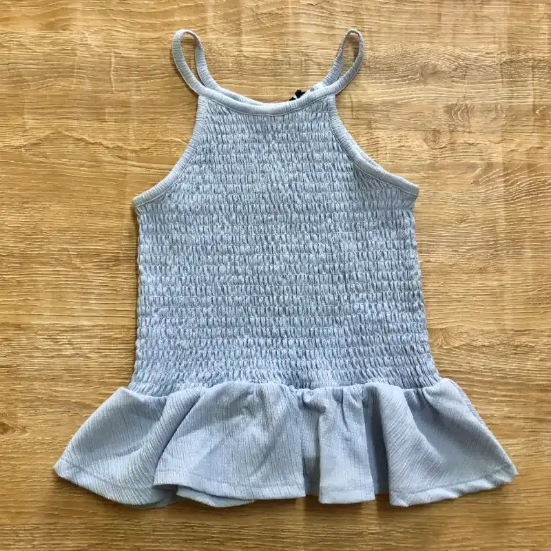 Blusa de tirantes color azul