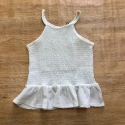 Blusa de tirantes color blanco 