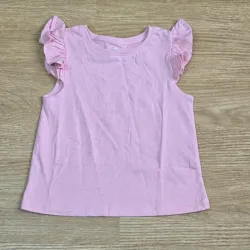 Blusa de Vuelos rosa viejo