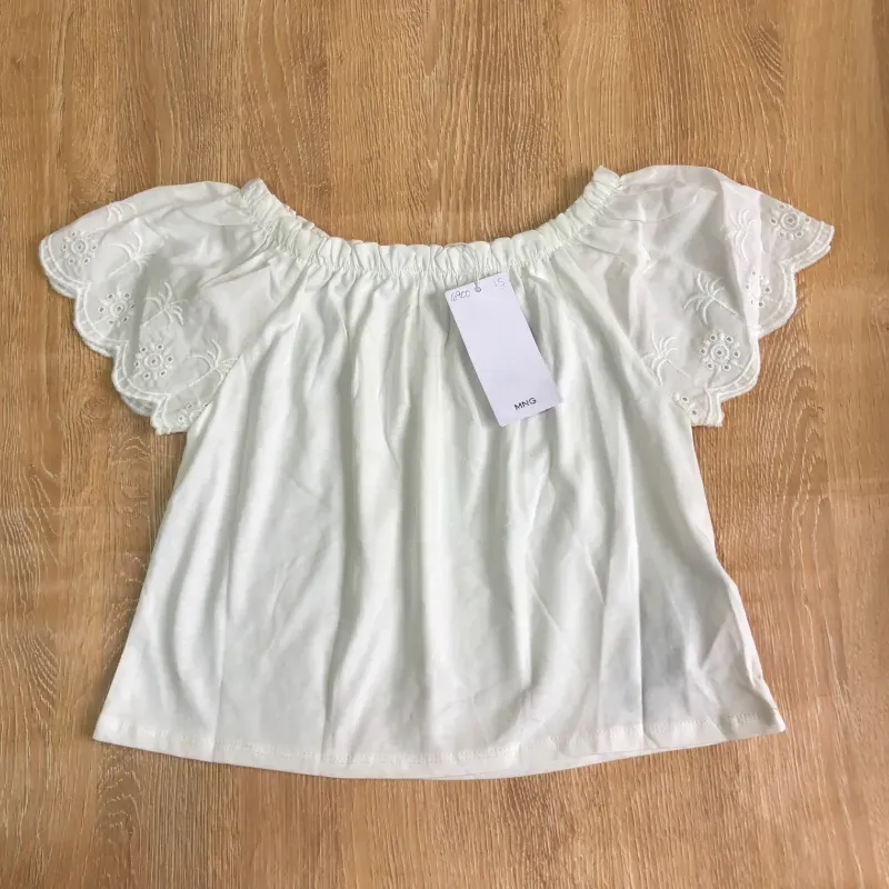 Blusa Mango color blanco 