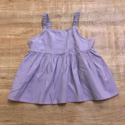 Blusa Mango de tirantes color lila