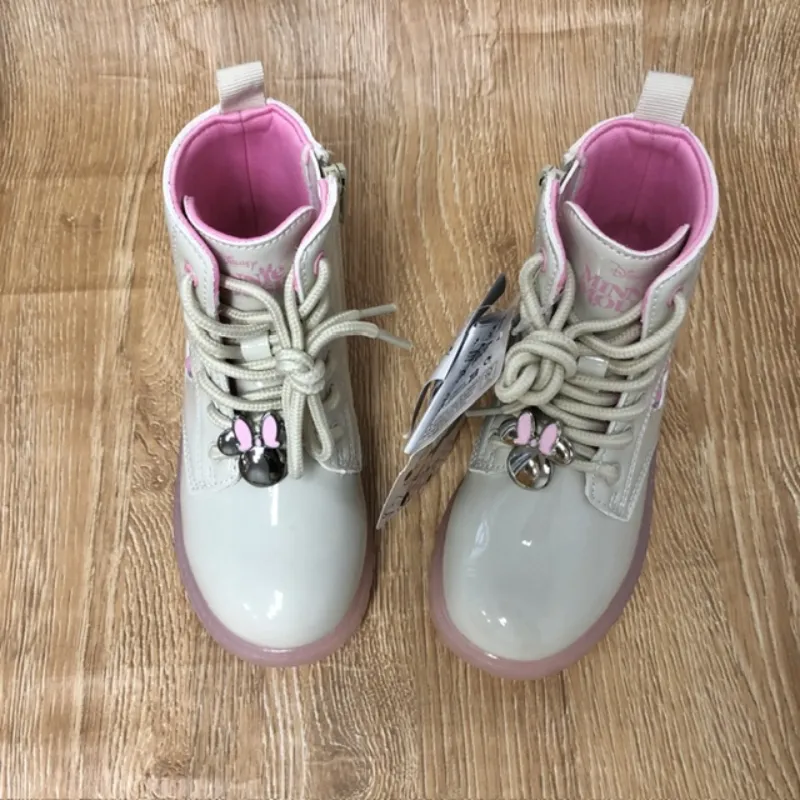 Botas con Minnie Mouse color rosado 
