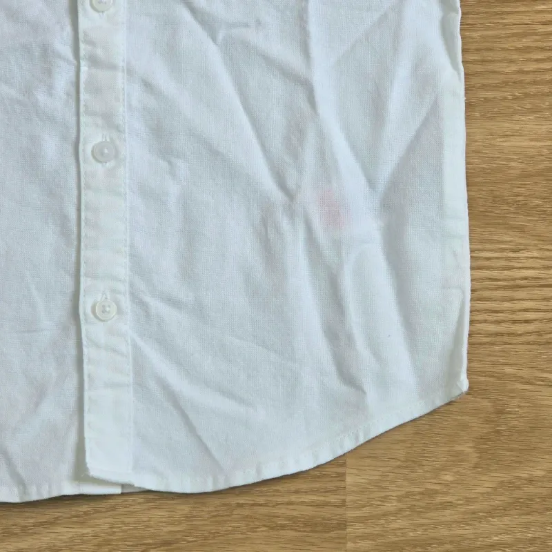Camisa blanca mangas cortas