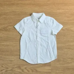 Camisa blanca mangas cortas