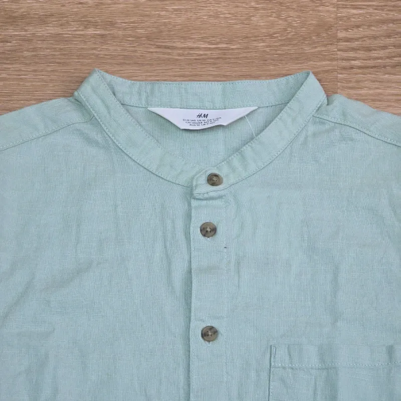 Camisa Cuello Chino Verde