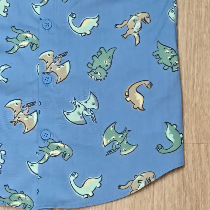 Camisa de Dinosaurios color azul