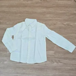 Camisa de Lino Amarilla Mangas Largas 
