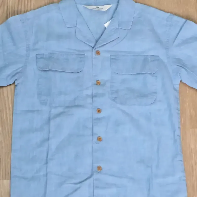 Camisa estilo Mezclilla con bolsillos delanteros