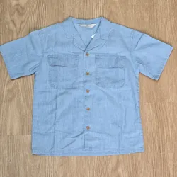 Camisa estilo Mezclilla con bolsillos delanteros