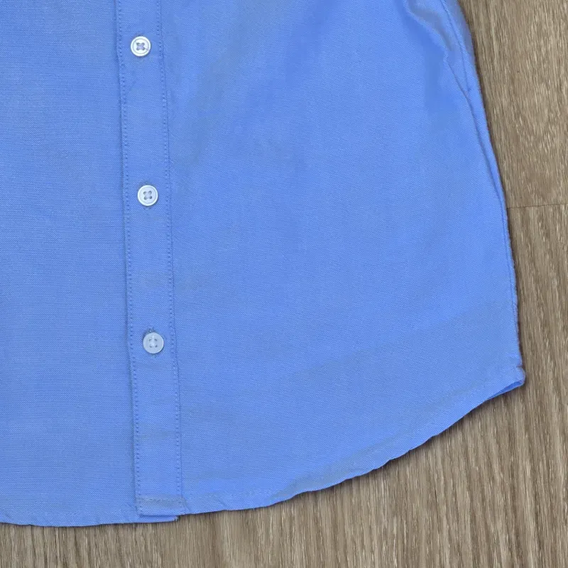 Camisa mangas cortas color azul