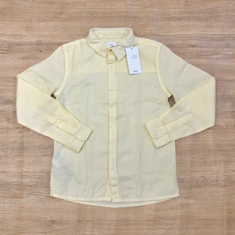 Camisa Mango color amarillo 