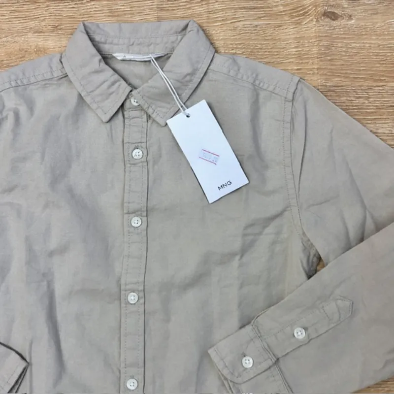 Camisa Mango color beige