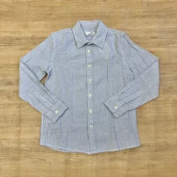 Camisa Mango con rayas azules 