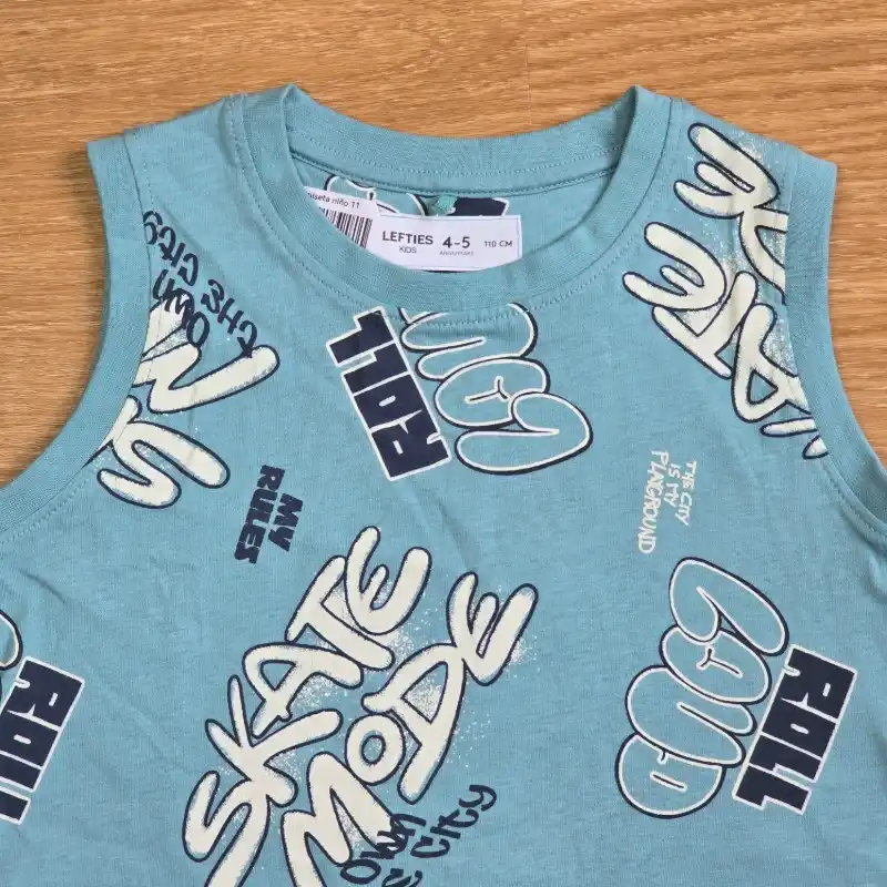 Camiseta azul aqua Skate Mode