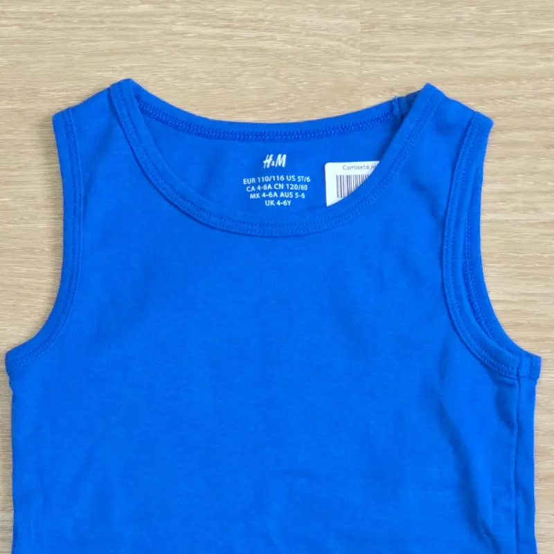 Camiseta Azul H&M