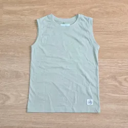 Camiseta color verde de algodón