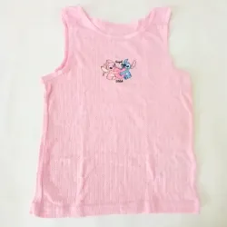 Camiseta de Stitch color rosado 