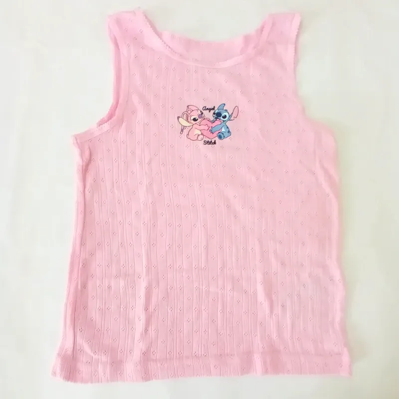Camiseta de Stitch color rosado 