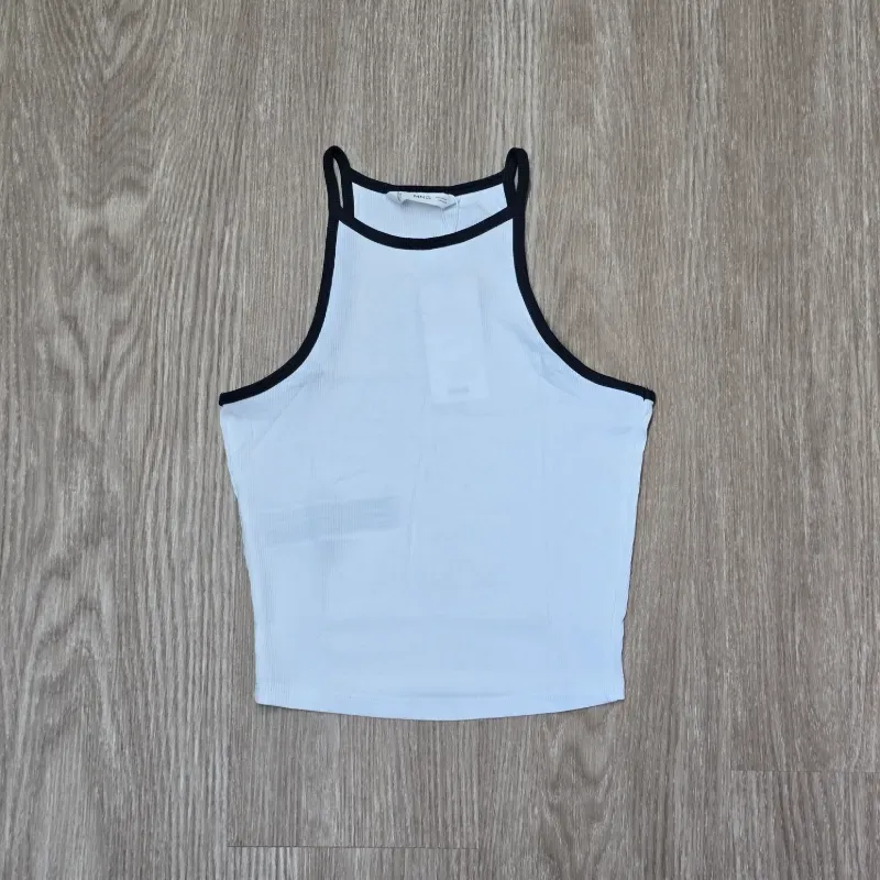 Camiseta estilo Top blanco basico