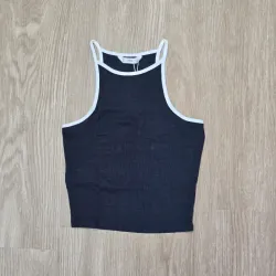 Camiseta estilo Top color Gris Ratón Básica