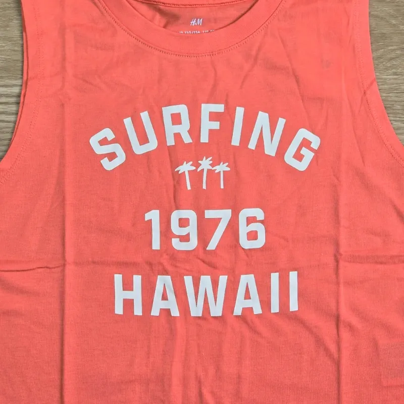 Camiseta SURFING HAWAII color naranja