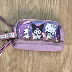 Cartuchera morada de Hello Kitty and Friends