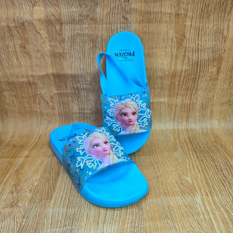 Chancletas color azul de Frozen