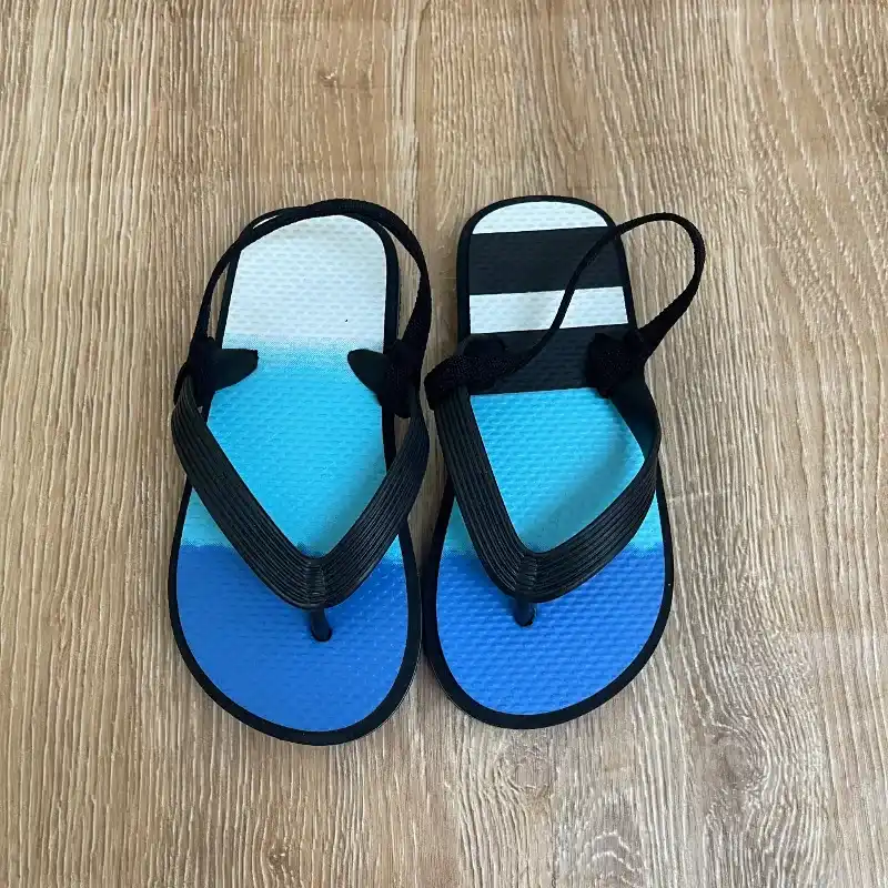 Chancletas color azul 