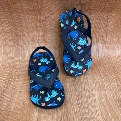 Chancletas con animales marinos 
