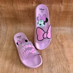 Chancletas con Minnie Mouse color rosadas