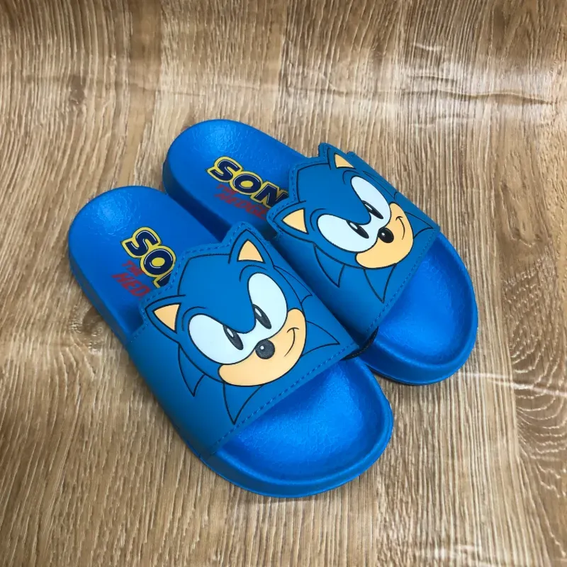 Chancletas con Sonic color azul