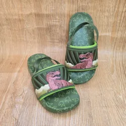 Chancletas de Dinosaurios color verde