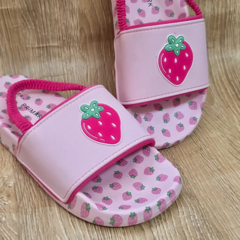 Chancletas de Fresa color rosa