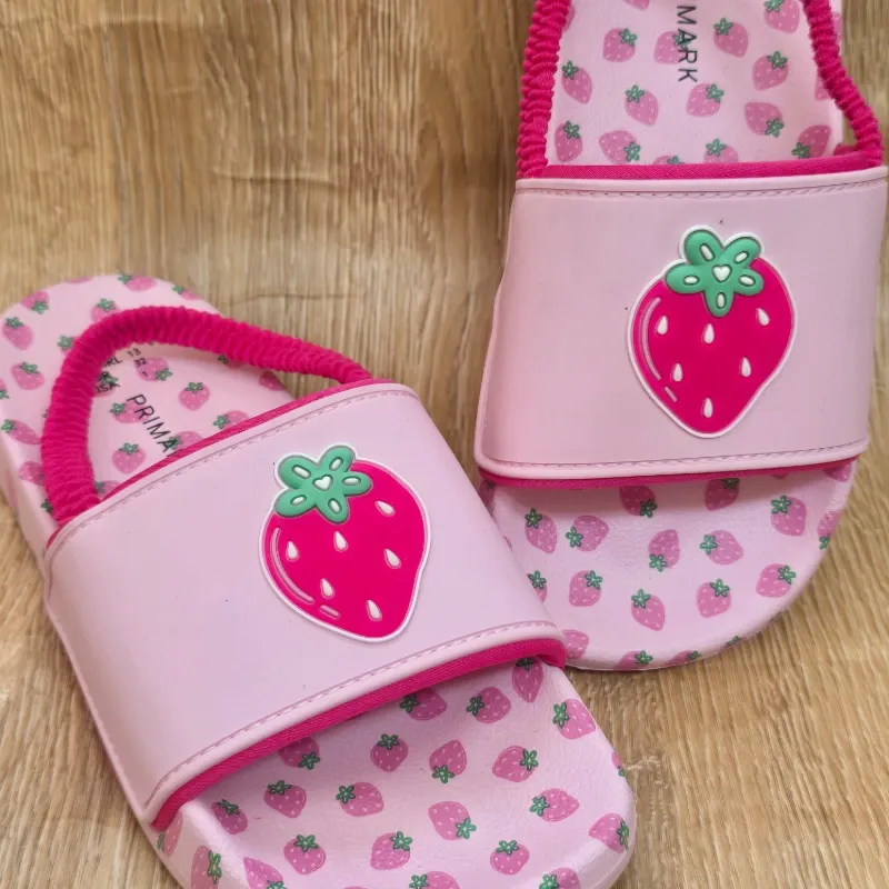 Chancletas de Fresa color rosa