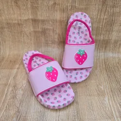 Chancletas de Fresa color rosa